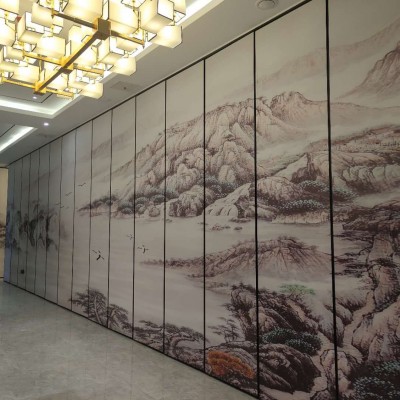 白銀市宴會廳專用隔斷移動隔斷墻活動的簡易屏風盛景隔斷廠家