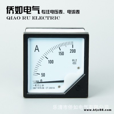 僑如電氣生產指針式電流表 6L2  型 200/5