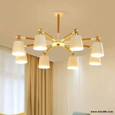 LED吊燈 實木吸頂燈臥室燈 玖恩燈具