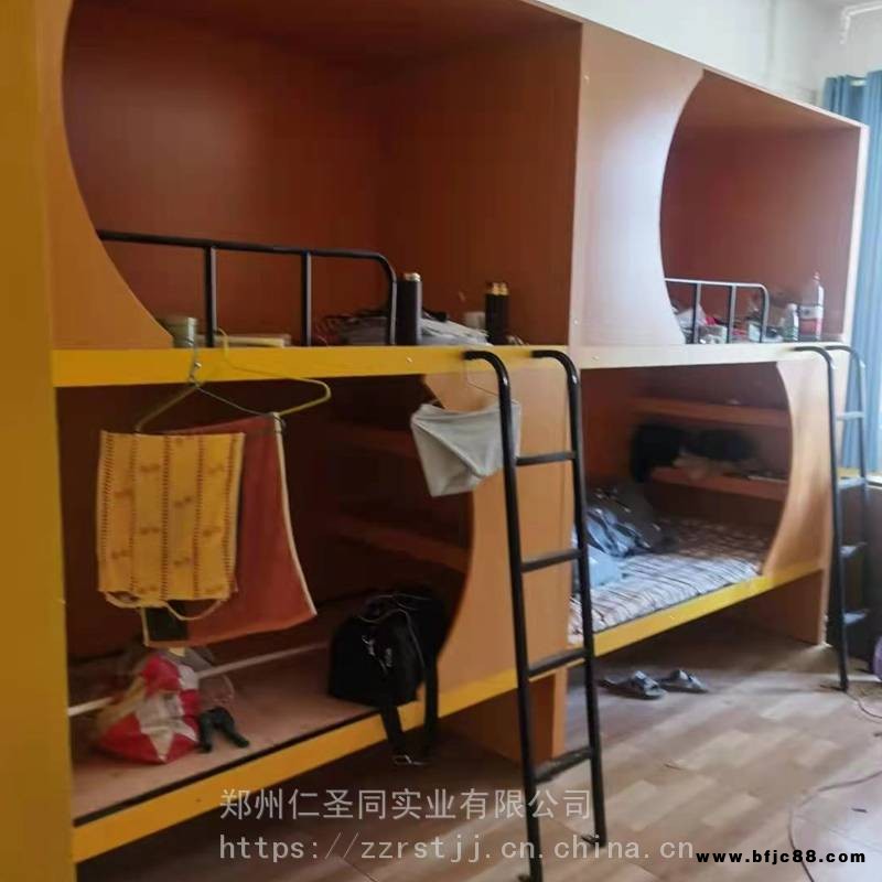 實木簡約實木太空艙床_學(xué)校學(xué)生雙層上下鋪_加工定制