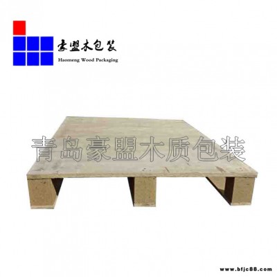 叉車(chē)木托盤(pán)動(dòng)載1噸免熏蒸單面膠合板托盤(pán)