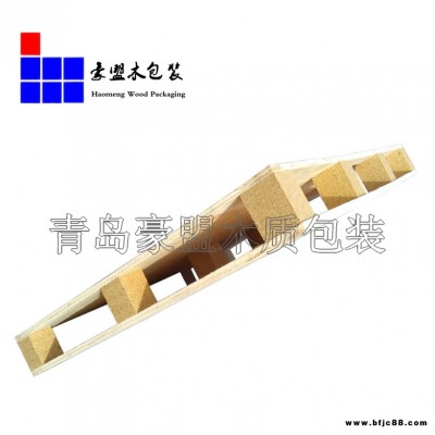 膠州黃島場(chǎng)站附近膠合板托盤(pán)打托纏膜一條龍廠家直銷(xiāo)