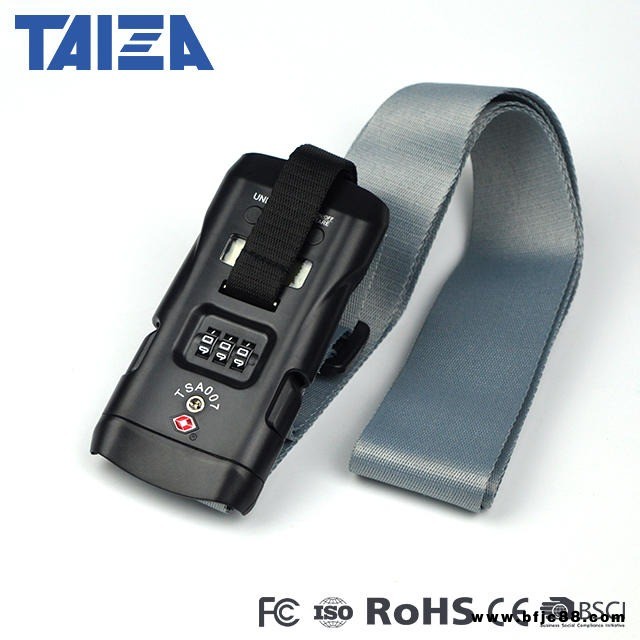 密碼海關(guān)鎖tsa007行李秤便攜電子秤40kg手提行李稱綁帶快遞秤跨境  海關(guān)鎖OEM