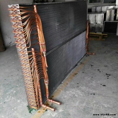 廣西南寧優質廠家定做銅翅片式蒸發器 電泳風冷式蒸發器  加厚不銹鋼散熱器 翅片換熱器 山西蒸發器廠家