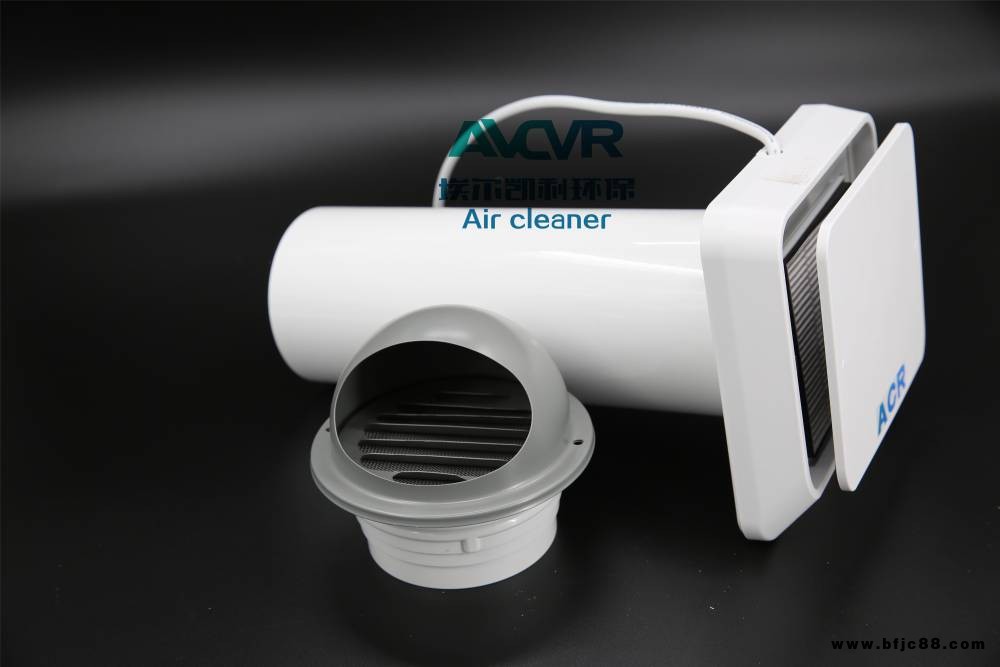 墻式臥室新風扇進氣扇新風機4寸換氣扇高效過濾PM2.5無塵窗式新風過濾