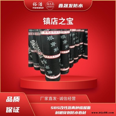 鑫晟發(fā)防水  裕浩防水 SBS彈性體改性瀝青耐根穿刺防水卷材 種植屋面 質(zhì)量保證  歡迎到廠參觀指導(dǎo)