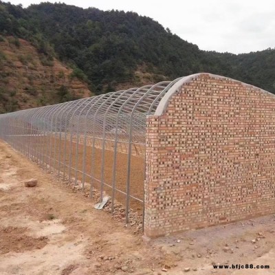 供應雙膜骨架 c型鋼大棚骨架 雙拱雙膜溫室大棚生產廠家