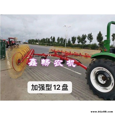 多盤摟地膜機器 指盤摟地膜機器 廢膜撿拾機 摟地膜機器 加強型8圓盤殘膜撿拾機 鑫暢