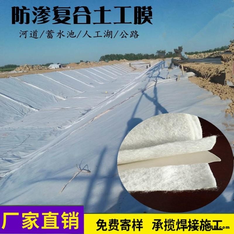 復合土工膜  兩布一膜一布一膜 蓄水池景觀湖濕地公園尾礦庫