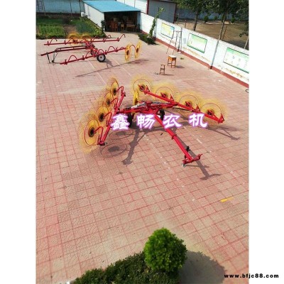 鑫暢農(nóng)機(jī) 指盤(pán)摟地膜機(jī)器 廢膜撿拾機(jī) 摟地膜機(jī)器 加強(qiáng)型8圓盤(pán)殘膜撿拾機(jī) 多盤(pán)摟地膜機(jī)器
