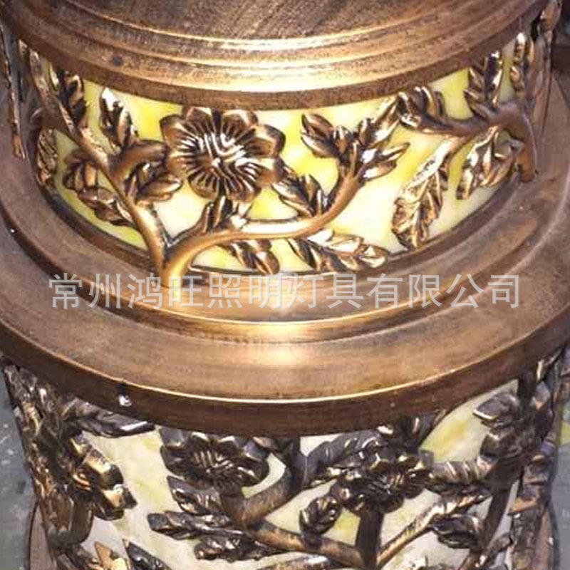 小區別墅戶外LED仿云石柱頭燈 門柱燈 墻柱燈 太陽能柱頭燈 壁燈示例圖128