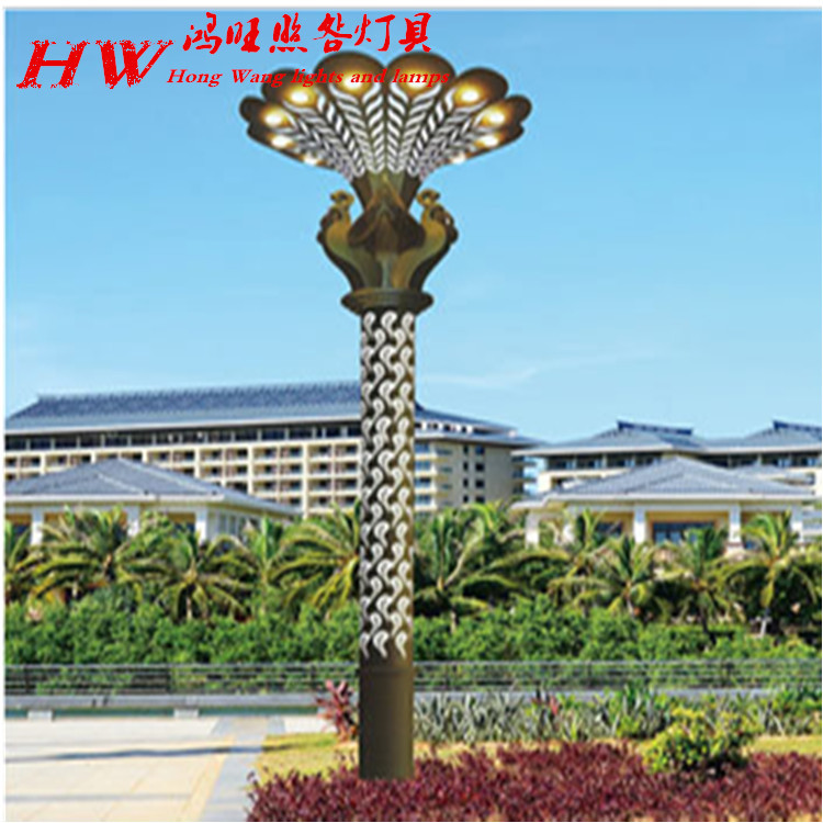 6米孔雀景觀燈 LED造型燈具 公園廣場園林綠化帶路燈 庭院燈示例圖125