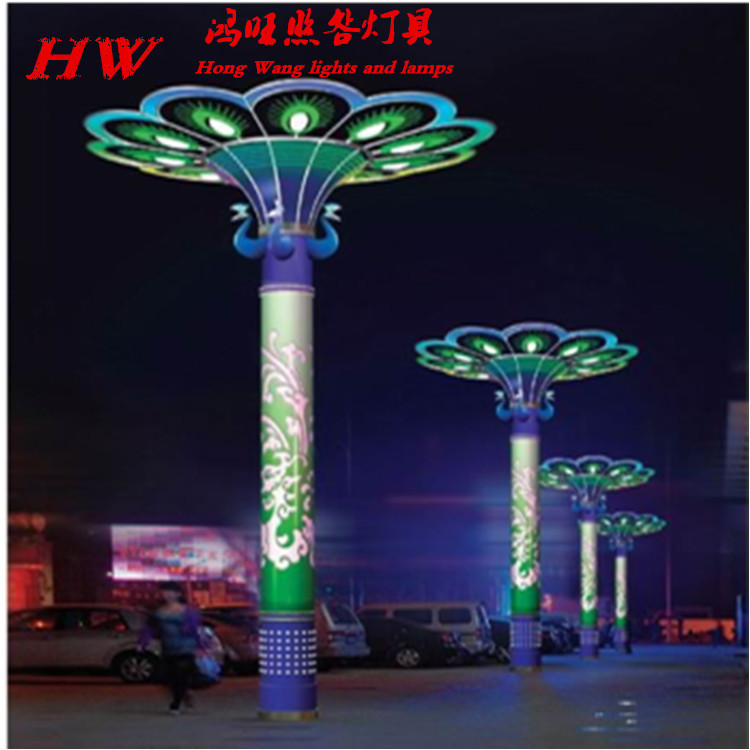 6米孔雀景觀燈 LED造型燈具 公園廣場園林綠化帶路燈 庭院燈示例圖124