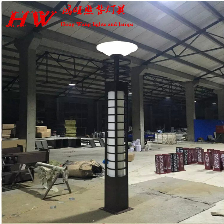 方形景觀燈定制 LED庭院燈 鴻旺照明燈具 公園廣場園林別墅路燈示例圖128