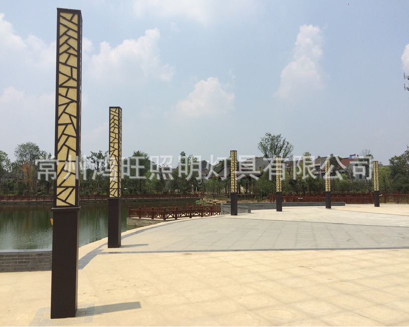 生產批發公園廣場別墅仿云石戶外LED景觀燈方形 庭院燈太陽能路燈示例圖128