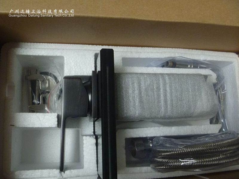 寬嘴式冷熱龍頭 玻璃出水口瀑布水龍頭 廚房臺盆手動水龍頭示例圖7