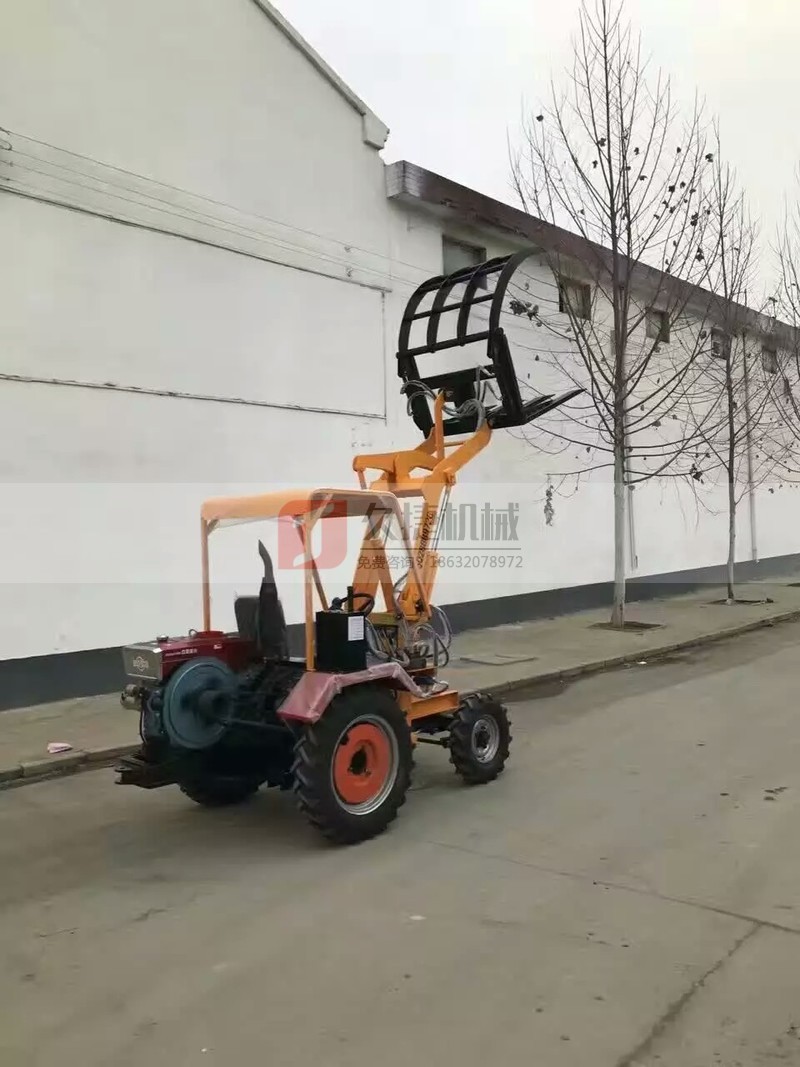 裝載機鏟車20全新 小型多功能抓草工地用駕駛室四驅小鏟車裝載機示例圖4