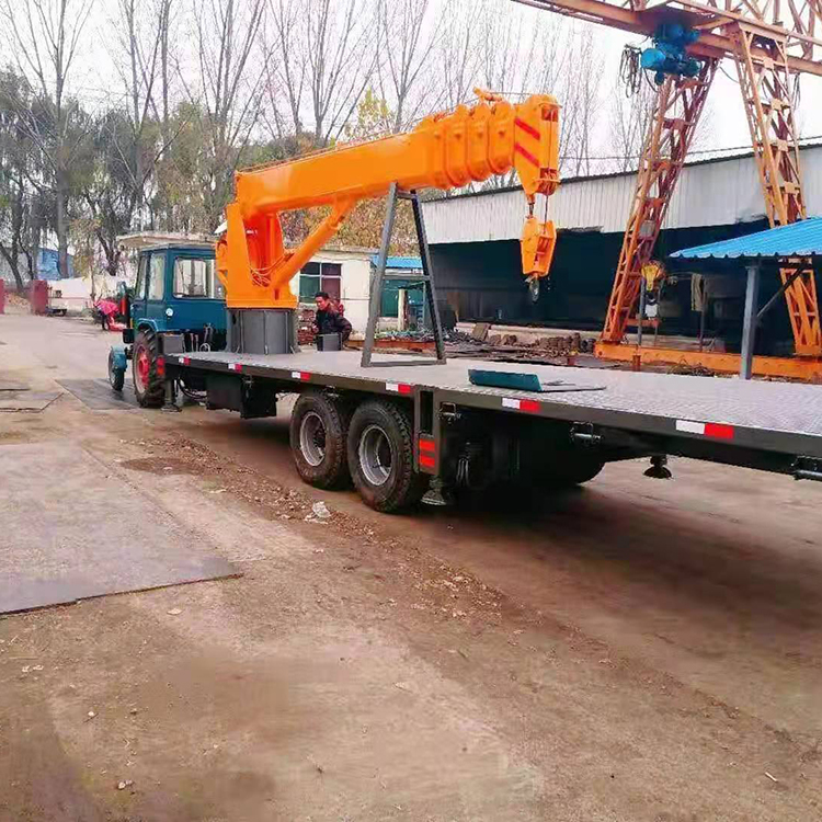 8噸樓板平板吊車 帶支腿拖拉機盤子吊 翔云 拖拉機隨車起重機 價格優(yōu)惠