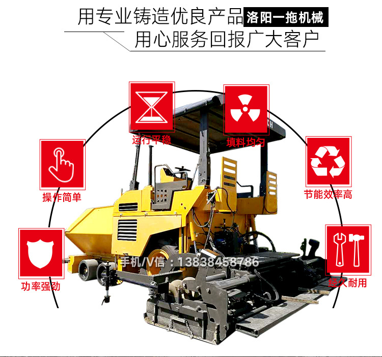 廠家直銷混凝土整平機路面攤鋪機混凝土攤鋪機路泰工程機械批發(fā)示例圖4