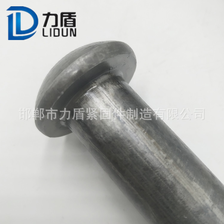 廠家直銷 半圓頭鉚釘 實心蘑菇頭銷軸 熱打元頭平頭鐵鉚釘 可定制示例圖4