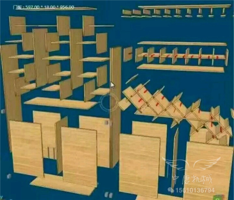 板式家具生產(chǎn)線設備 移門柜門櫥柜板式家具開料機示例圖11