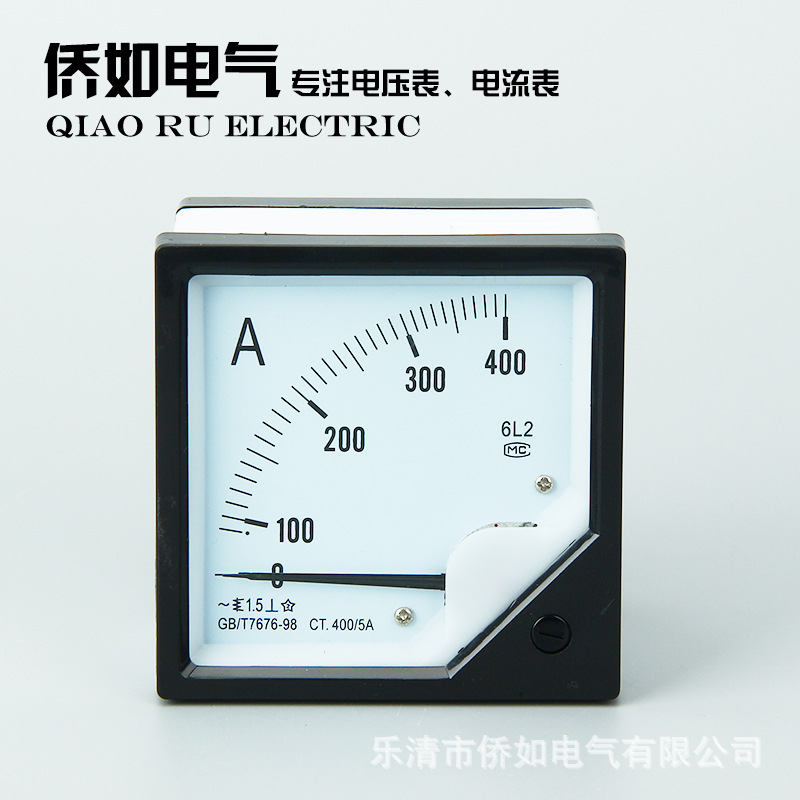 原廠直銷 方形指針式電流表 6L2系列400A/5A電流電壓表電流表示例圖2