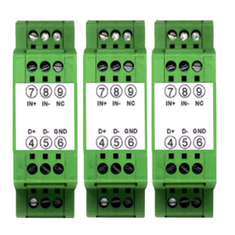 一入一出4-20mA轉0-10V模擬信號電流隔離器/變送器模塊