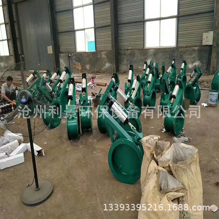 利景生產氣動蝶閥法蘭式大口徑通風蝶閥通風管道蝶閥通風調節閥示例圖6