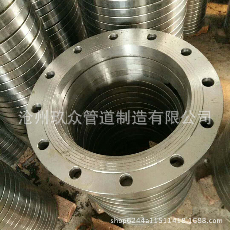 河北滄州高質(zhì)量法蘭盤 優(yōu)質(zhì)鍛打平面碳鋼 國標(biāo)鍛打法蘭片示例圖3