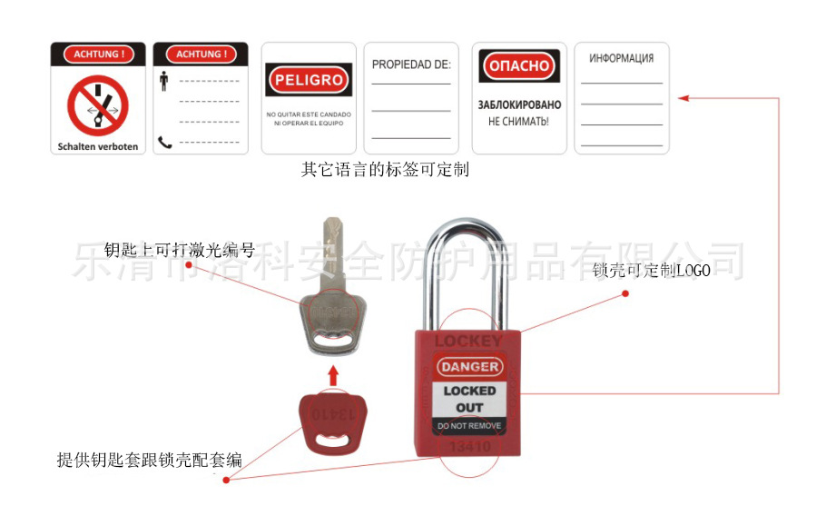 ABVL01萬用球閥鎖 瑪斯特工業管道閥門隔離鎖安全閥門鎖具示例圖20