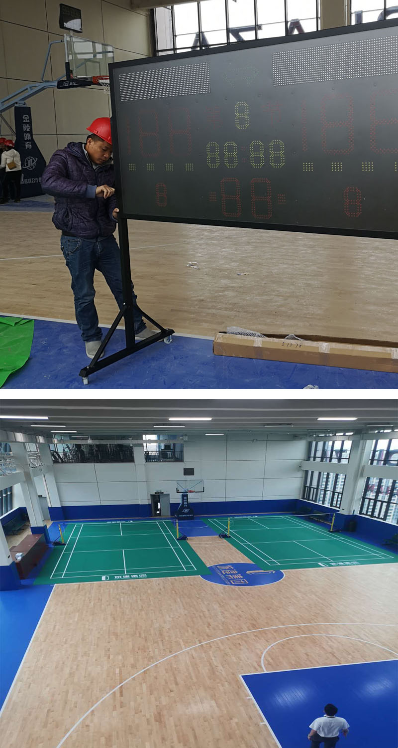 廣西南寧武鳴籃球館專業木地板 室內運動木地板 高耐磨不變型