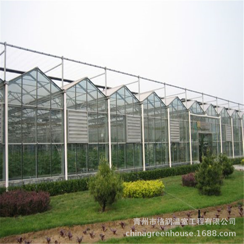 濰坊玻璃大棚玻璃溫室暢銷 智能化會種植溫室龍骨建設 溫室設計示例圖10