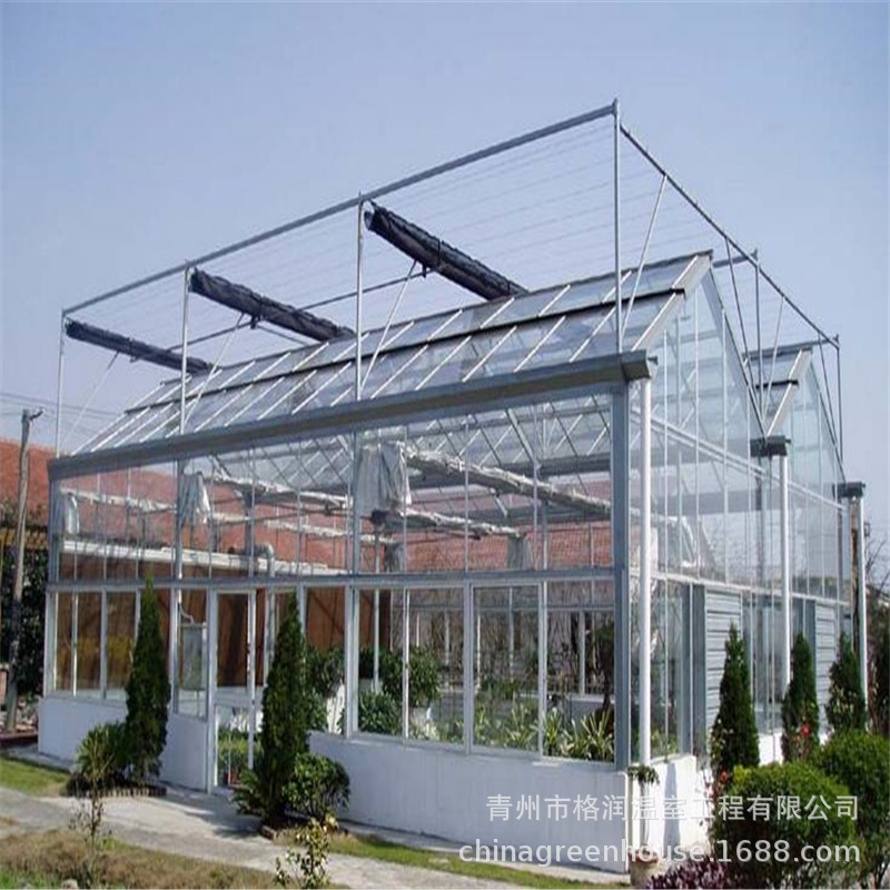 濰坊玻璃大棚玻璃溫室暢銷 智能化會種植溫室龍骨建設 溫室設計示例圖7
