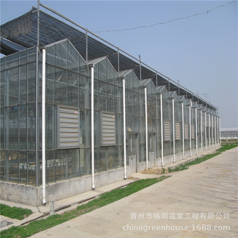 濰坊玻璃大棚玻璃溫室暢銷 智能化會種植溫室龍骨建設 溫室設計示例圖8