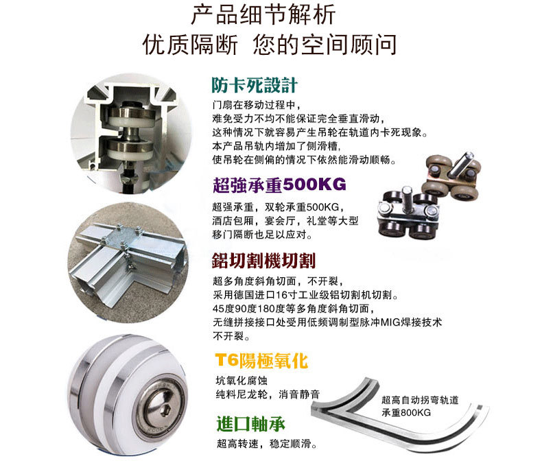 工廠發(fā)批發(fā)活動(dòng)隔斷 酒店隔斷 宴會(huì)廳隔斷 活動(dòng)屏風(fēng) 移動(dòng)隔斷墻示例圖10