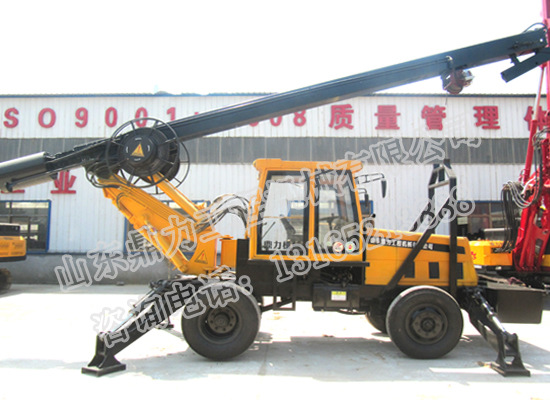 河南輪式180旋挖鉆機(jī)_ 旋挖機(jī)_小型旋挖鉆機(jī)_打樁機(jī)_打井機(jī)--鼎力示例圖1
