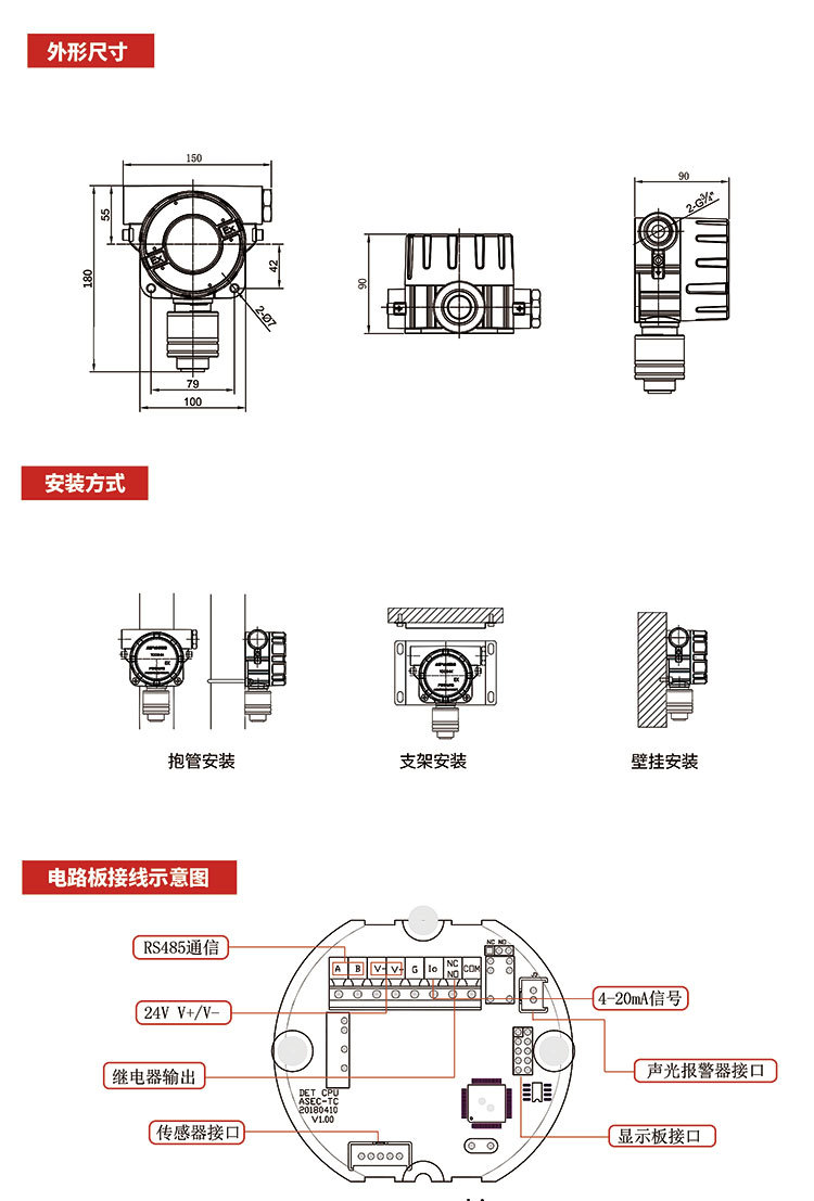 燃氣泄漏報警器，壁掛式氣體報警器,石油液化氣體報警器示例圖20