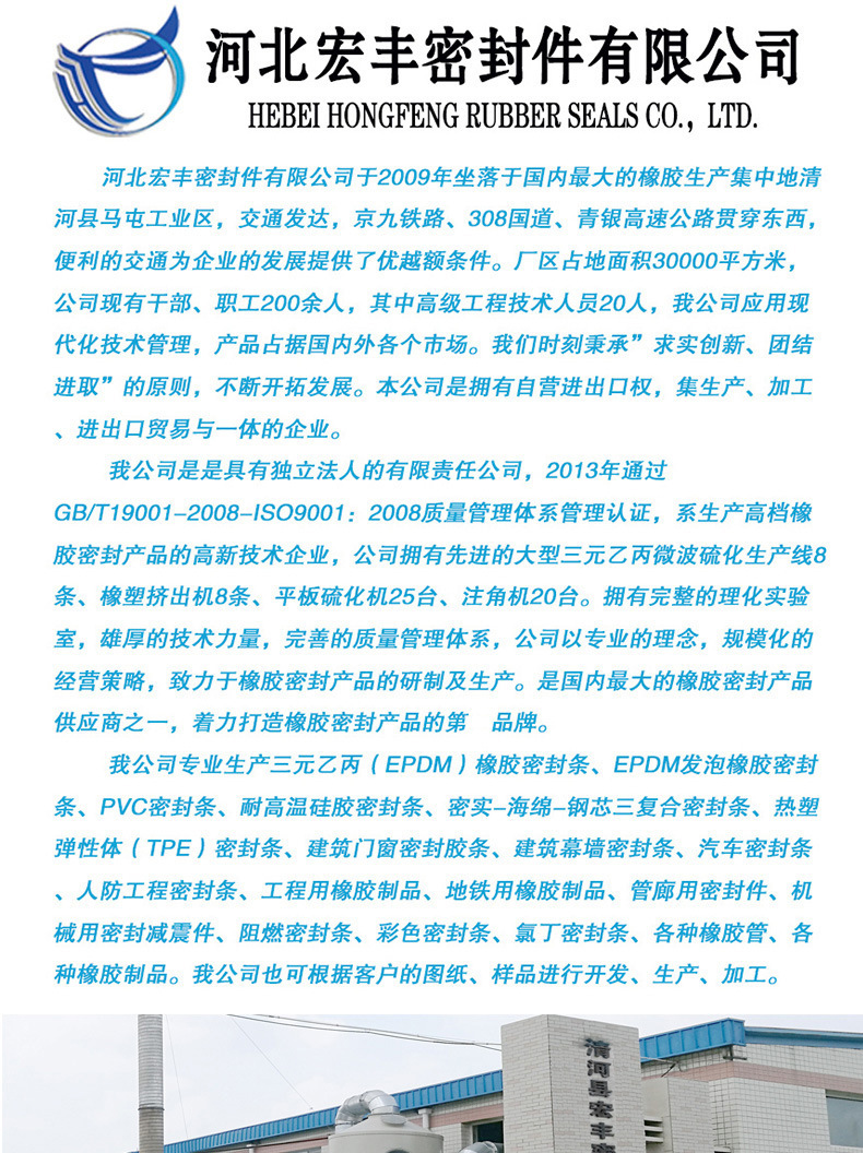 廠家批發(fā)汽車密封條隔音發(fā)泡 通用防風(fēng)型膠條熱銷示例圖1
