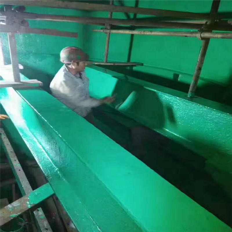 高溫玻璃鱗片涂料 玻璃鱗片膠泥 彩鋼翻新施工 水性漆  百拓直供示例圖5
