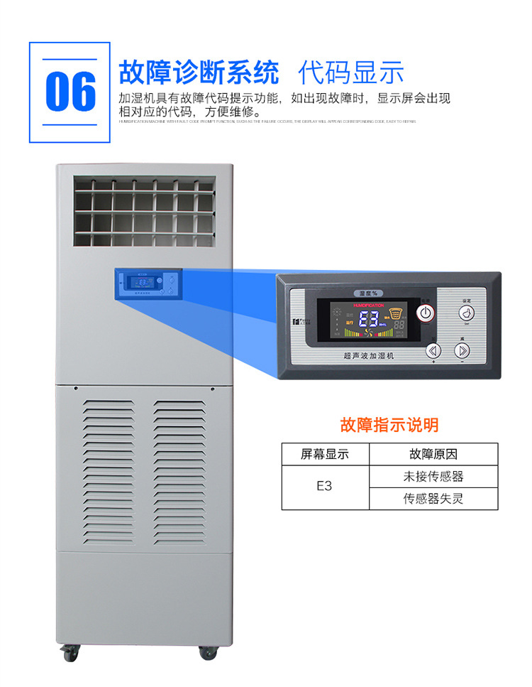 川泰濕膜加濕機(jī)電子車間防靜電工業(yè)加濕器 CJ-3S示例圖13