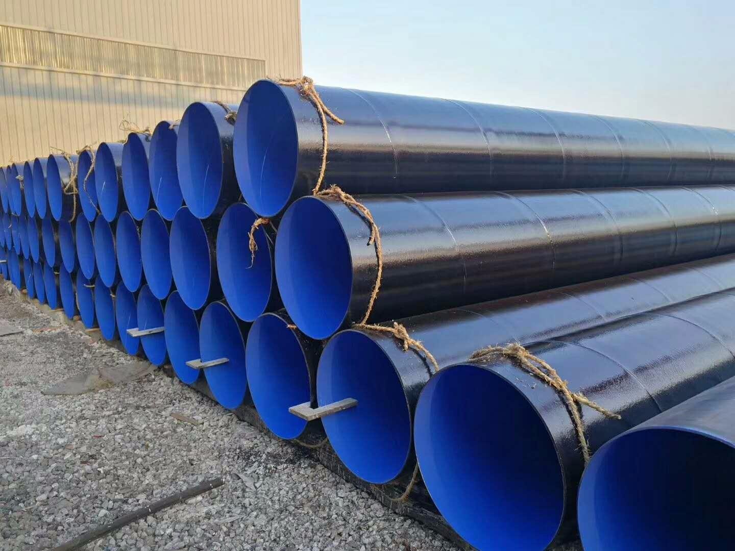 三油兩布環氧煤瀝青防腐鋼管 刷漆纏布防腐鋼管 污水處理廠防腐鋼管 自來水防腐鋼管 3PE防腐鋼管示例圖23