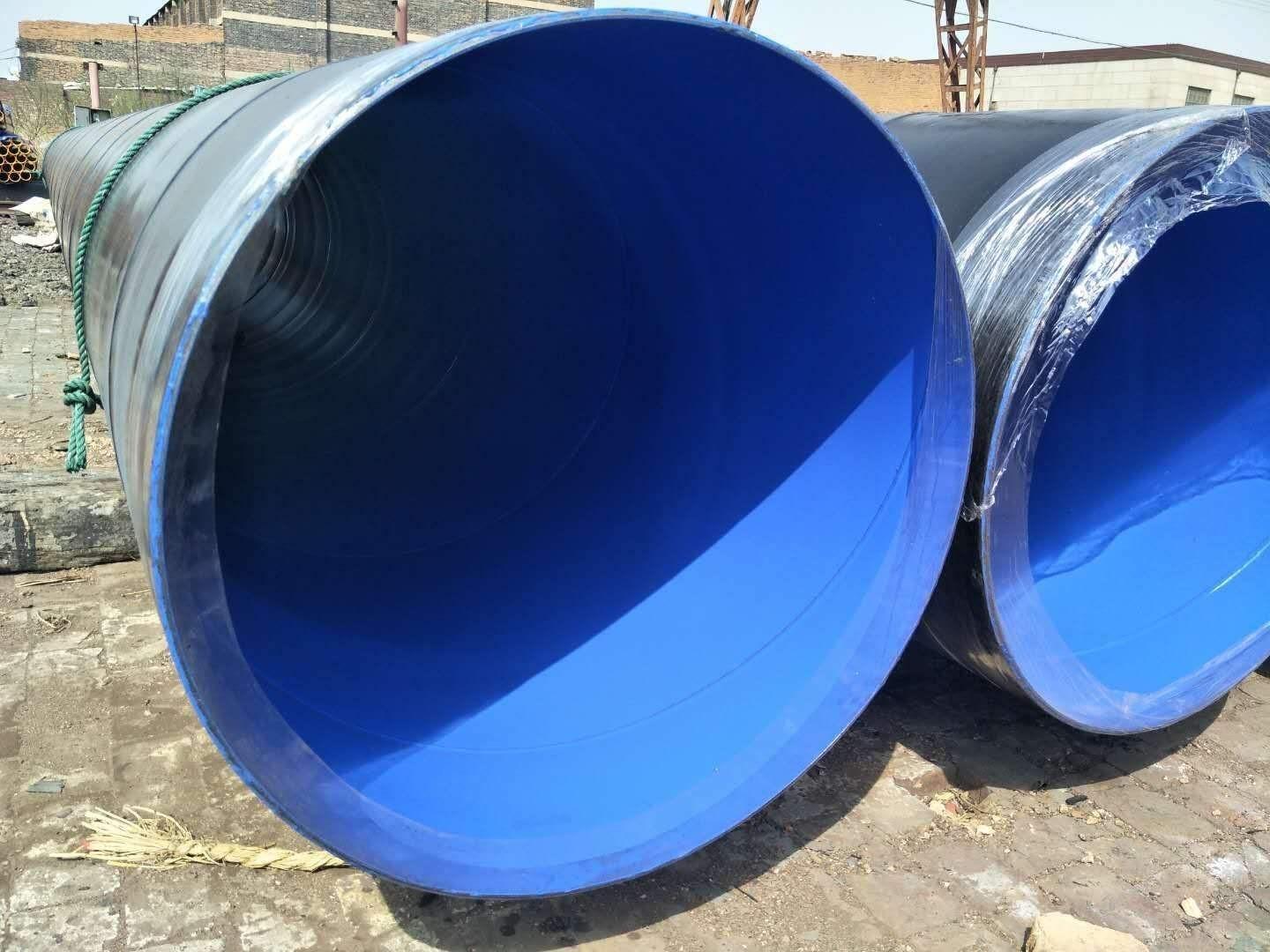 三油兩布環氧煤瀝青防腐鋼管 刷漆纏布防腐鋼管 污水處理廠防腐鋼管 自來水防腐鋼管 3PE防腐鋼管示例圖17