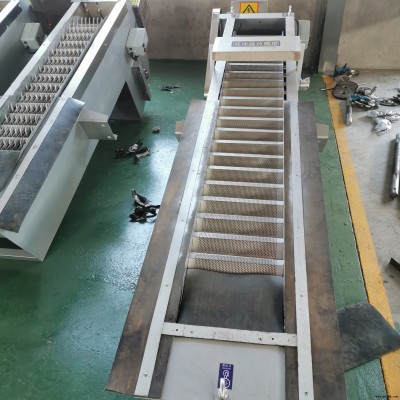 山東蔚藍網板式格柵清污機回轉式網板格柵機型號大全網孔格柵
