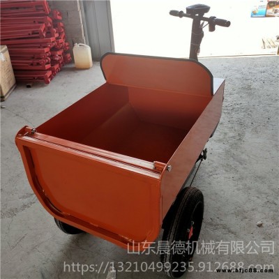 晨德CD-48V 動物糞便拉運車 電動砂漿運輸車 座駕式工地搬磚裝卸車