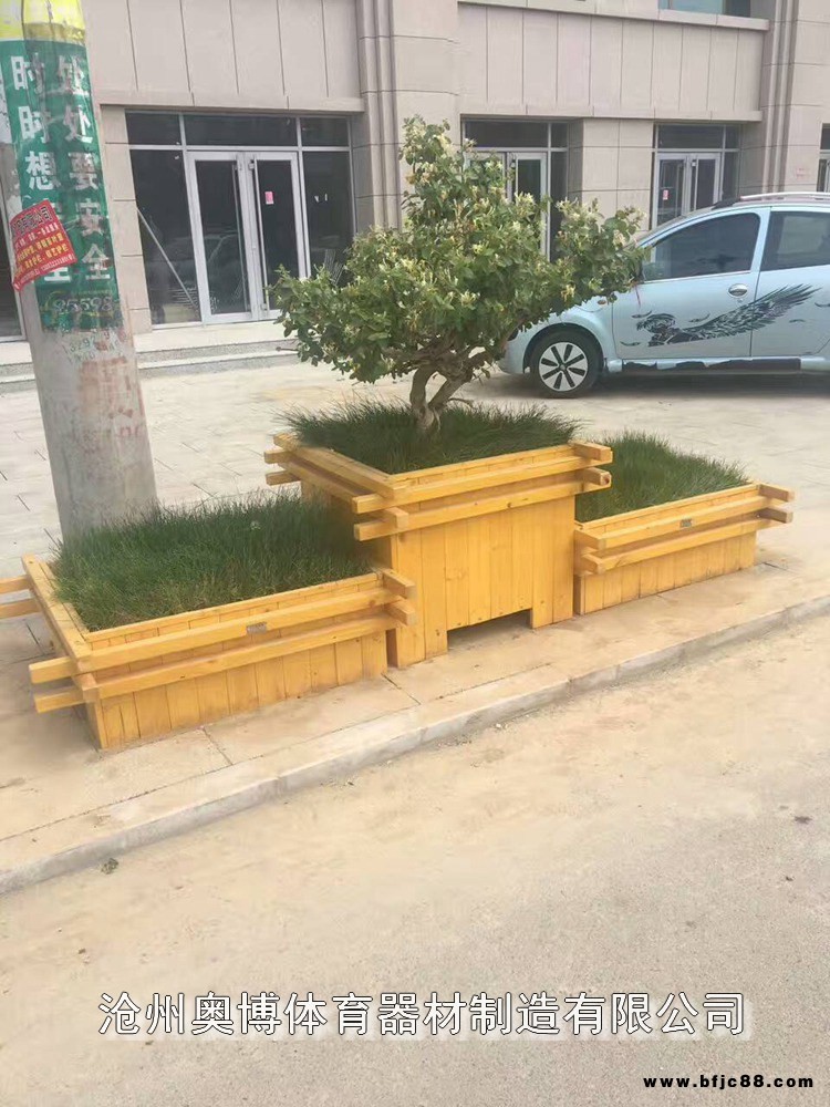 奧博廠家直銷水泥花箱 水泥仿木花箱 園林小區(qū)別墅花箱 戶外園藝花箱
