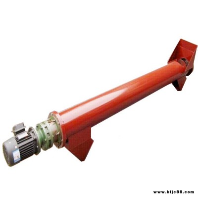 GX219管式螺旋輸送機 6米石墨粉傾斜絞龍輸送機 石灰螺桿給料機