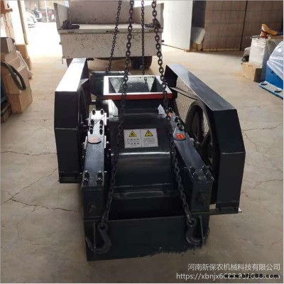 煤矸石制砂對輥破碎機 花崗巖雙齒輥碎石機 石灰石輥式機 砂設小型河道石料雙輥式