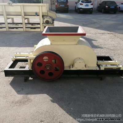 煤矸石對輥破碎機 花崗巖雙齒輥碎石機 石灰石輥式機 砂設小型河道石料雙輥式