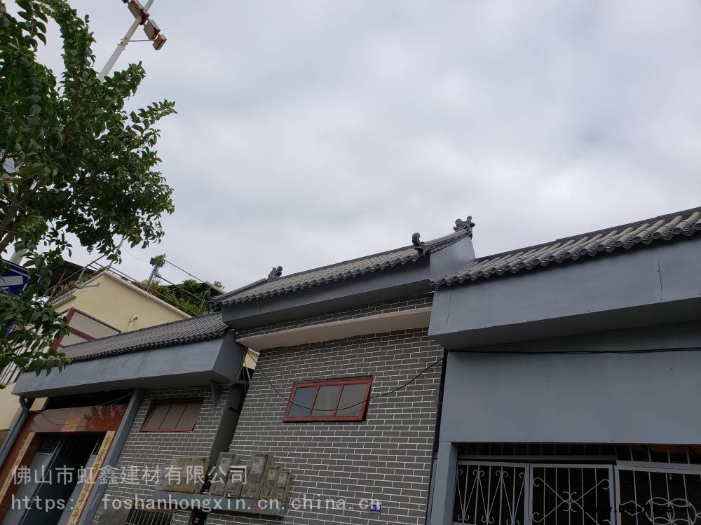 浙江pp塑料瓦 雙面圍墻瓦 街道門頭雨棚瓦樹脂一體瓦