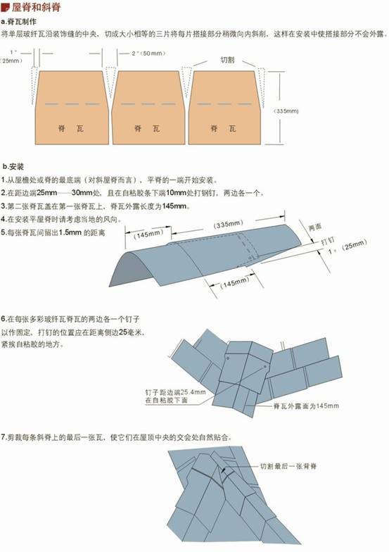 油氈瓦單層標準型玻纖瓦屋頂房頂瓦片防水隔熱 別墅瓦 瀝青瓦 玻纖瓦示例圖7